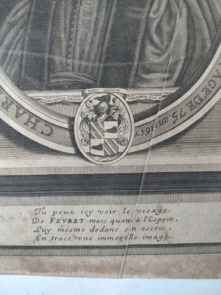 Grabado siglo XVII Charles Février