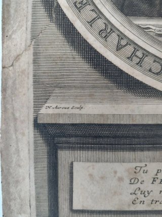 Grabado siglo XVII Charles Février