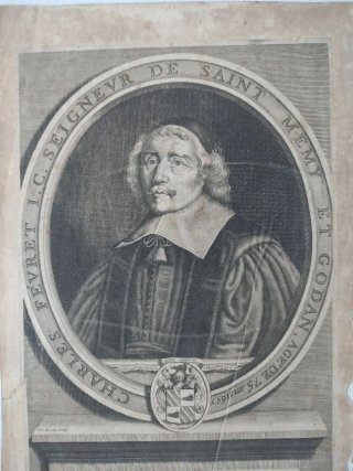 Grabado siglo XVII Charles Février