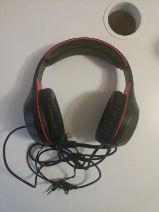 Cascos Gaming PS5 Negro/Rojo