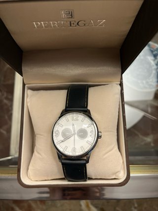 Reloj Pertegaz Hombre Negro/Plata