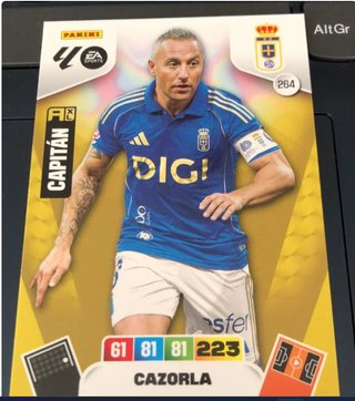 Cromo Panini Adrenalyn XL Cazorla Capitán