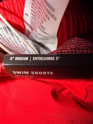 Bañador Adidas 5 inseam Swim Shorts Rojo Talla XS