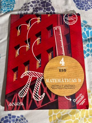Libro de matemáticas segundo trimestre 4 ESO