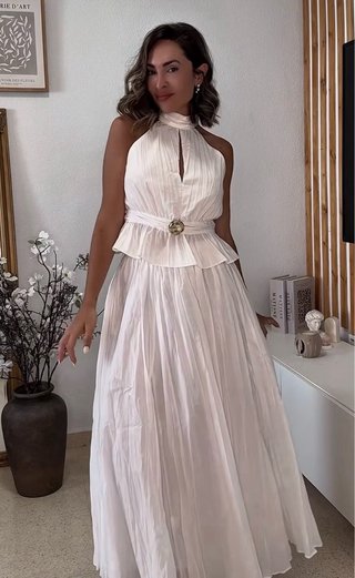 Conjunto Top y Falda Plisadas