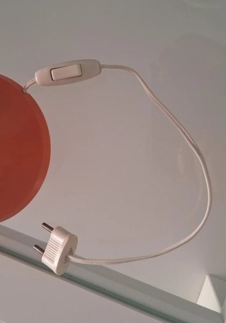 Lámparilla de mesa con pie naranja