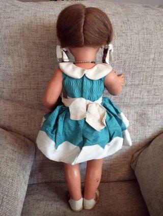Muñeca antigua Teresin o Maricela Carton Piedra