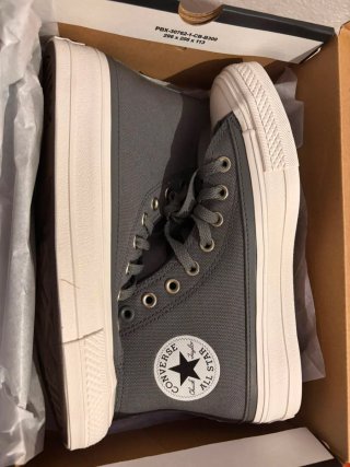 Zapatillas Converse Talla 40 Gris y Blanco