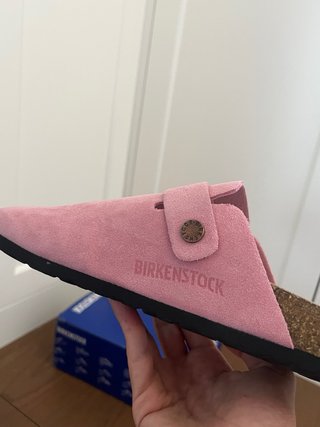 Zuecos Rosas/Rosita Ante Birkenstock Nuevo