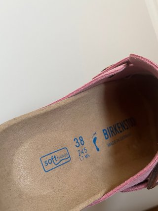 Zuecos Rosas/Rosita Ante Birkenstock Nuevo