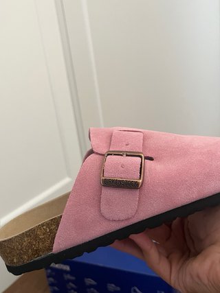 Zuecos Rosas/Rosita Ante Birkenstock Nuevo