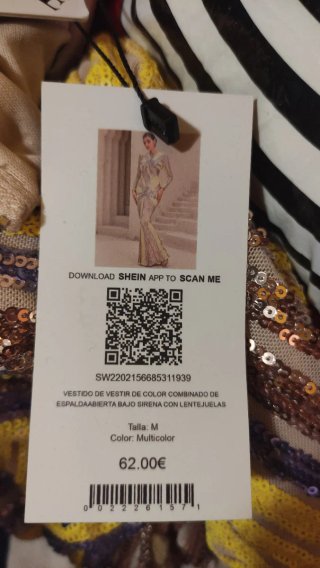 Vestido costó 62€