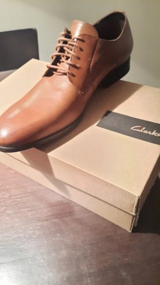 Zapatos Clarks Piel Marrón Hombre