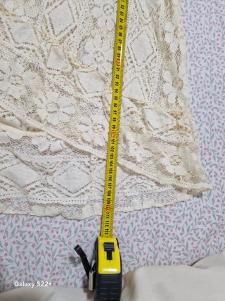 Vestido largo encaje blanco talla L