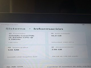 HP EliteBook 16GB de RAM, i5, 250GB SSD