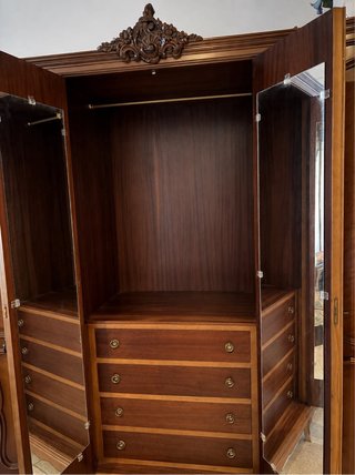 Mueble Luis XV madera nogal