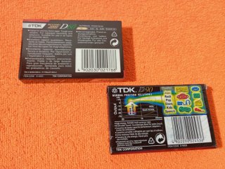 Lote 2 Casetes TDK D60 y D90 Nuevas