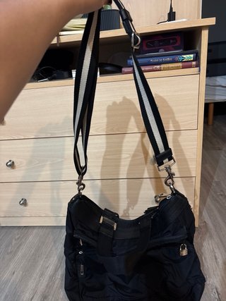 Bolso de lona Bally negro