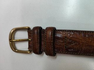 Cinturón de piel marrón hombre 100/40