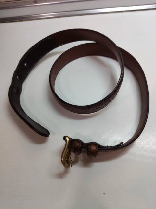 Cinturón de piel marrón hombre 100/40