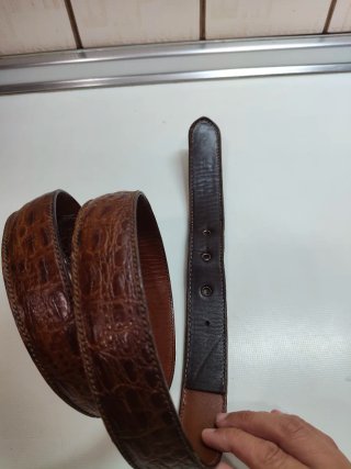 Cinturón de piel marrón hombre 100/40