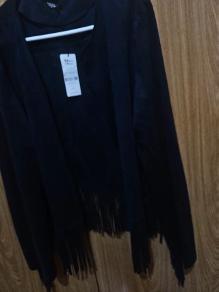 Chaqueta Parfois azul flecos Talla M