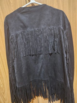 Chaqueta Parfois azul flecos Talla M