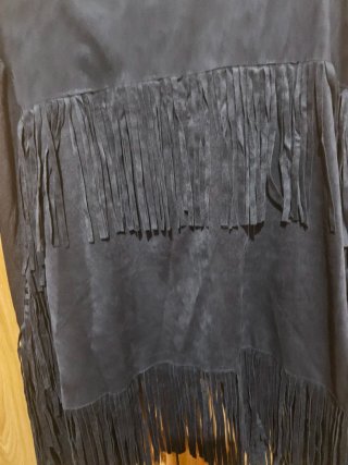Chaqueta Parfois azul flecos Talla M