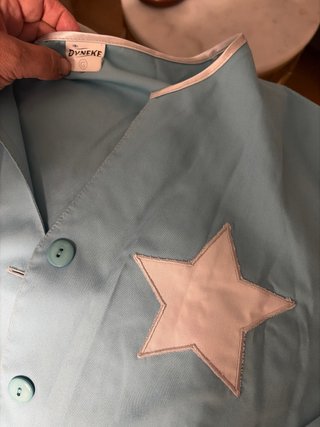 Bata maestra infantil luna y estrella. Talla G
