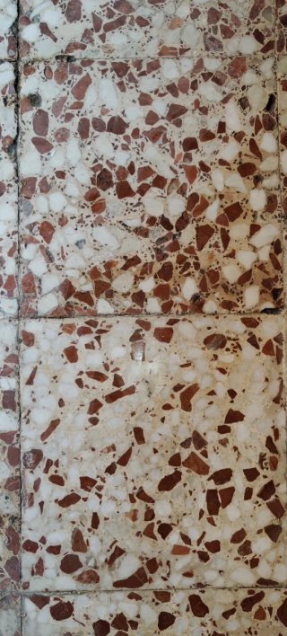 Compro baldosas de terrazo marrones y blancas