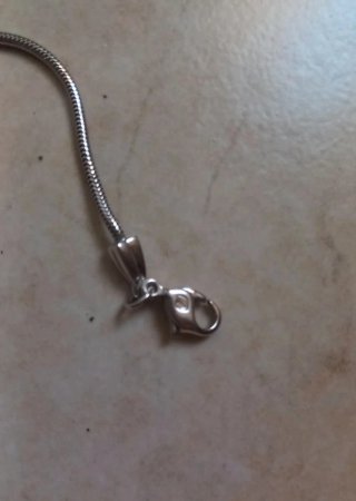 Collana Swarovski originale arancione/argento