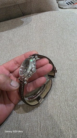 Guess Collection Reloj Marrón y Plateado