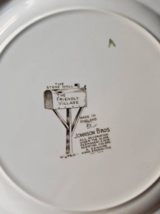 3 Piatti Ceramica Decorati Paesaggio