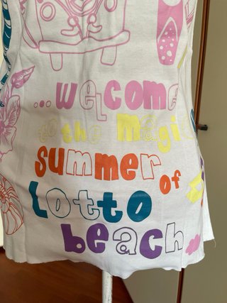 T-shirt Lotto Y2K stile hippy multicolor