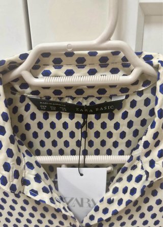 Camisa Zara Rombos Talla XS Nueva