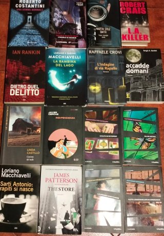 Lotto 16 libri gialli thriller spionaggio