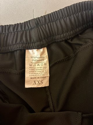 Chándal negro deportivo XXS