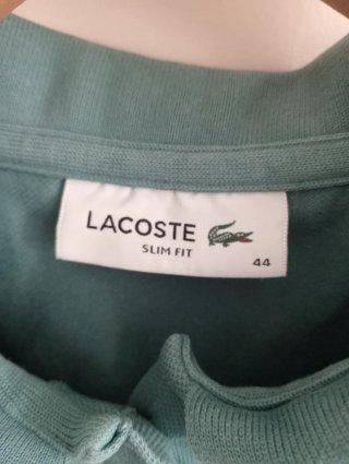 Polo Lacoste Talla L Verde Azulado