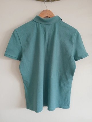 Polo Lacoste Talla L Verde Azulado