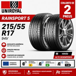 2 Pneus Uniroyal RainSport 5 215/55 R17 94V