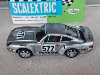 SCALEXTRIC PORSCHE 959 SILVER