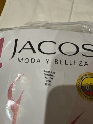 Faja Colombiana Short Alto Beige Talla 2XL