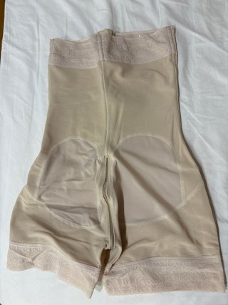 Faja Colombiana Short Alto Beige Talla 2XL