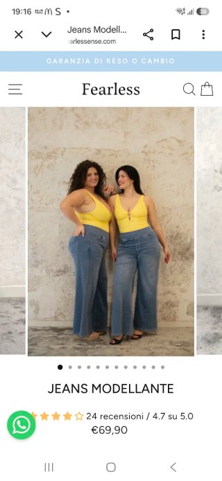 Jeans modellanti blu 54/56 virali online nuovi