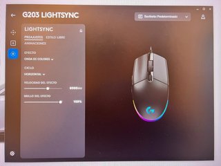 RATON MOUSE LOGITECH G203 LIGHTSYNC GAMING