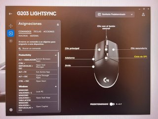 RATON MOUSE LOGITECH G203 LIGHTSYNC GAMING