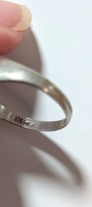 Anillo Plata 835 con Piedra Azul