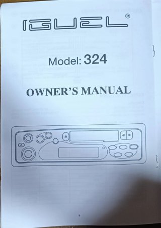 Manual Iguel 324 Radiocassette