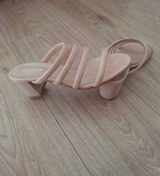 Sandalias Dulceida Piel Beige/Rosa T.40
