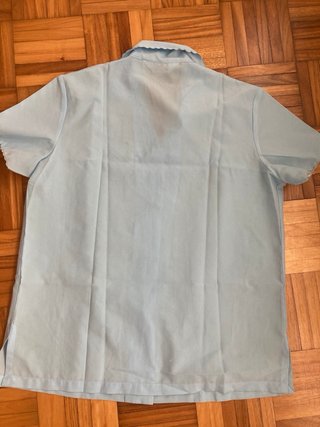 Blusa Daffodil bordada años 80 azul